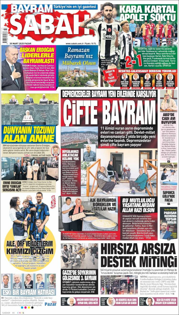 Portada de Sabah (Turqu&iacute;a)