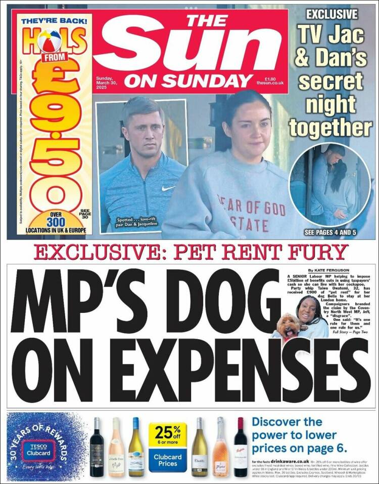 Portada de The Sun (Reino Unido)