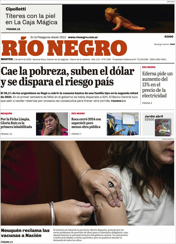 Portada de Rio Negro (Argentina)