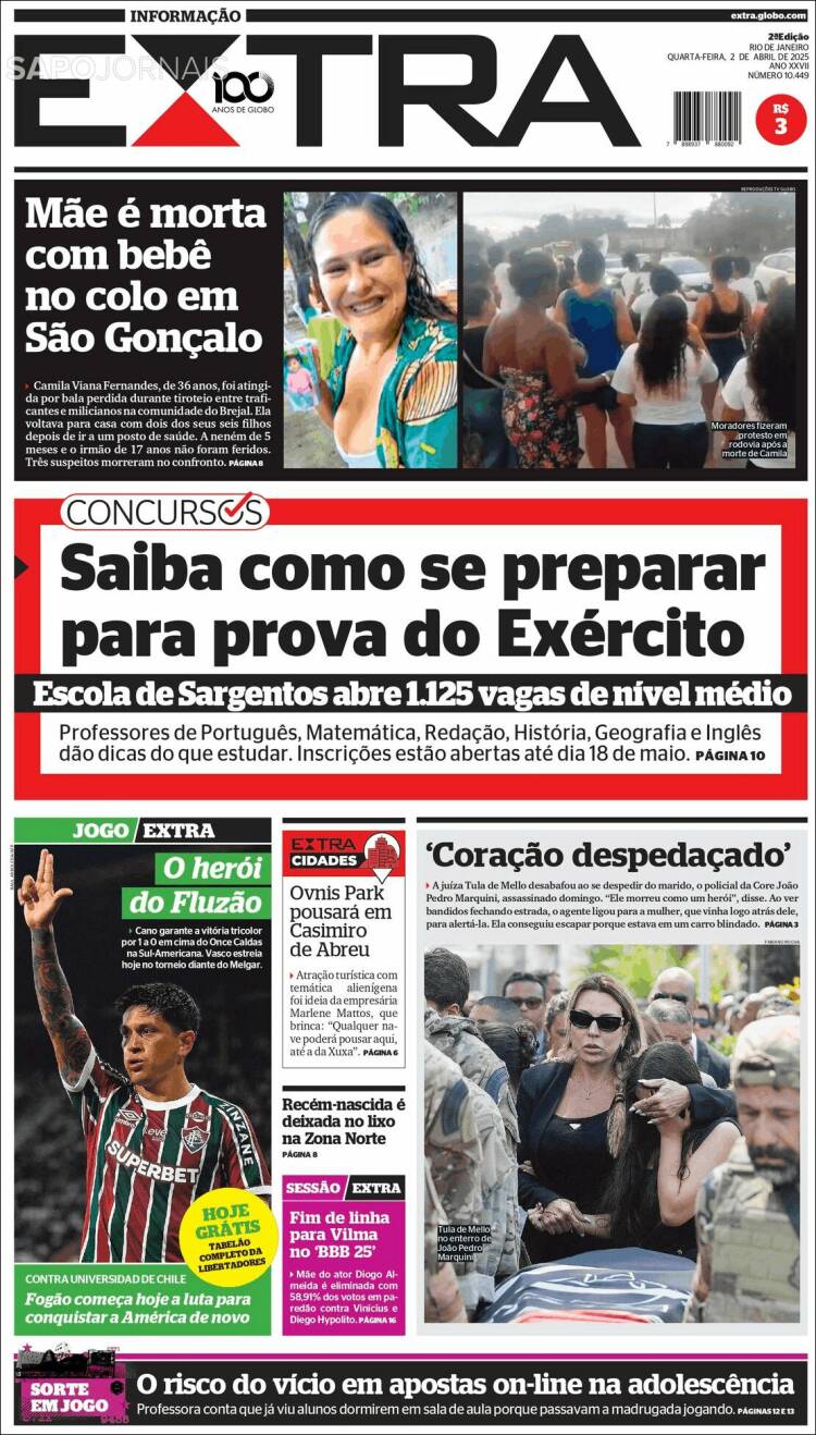 Portada de Extra (Brasil)