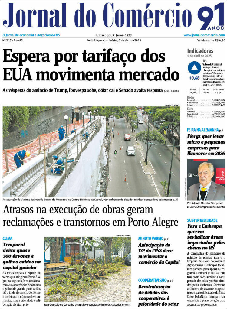 Portada de Jornal do Comércio (Brasil)
