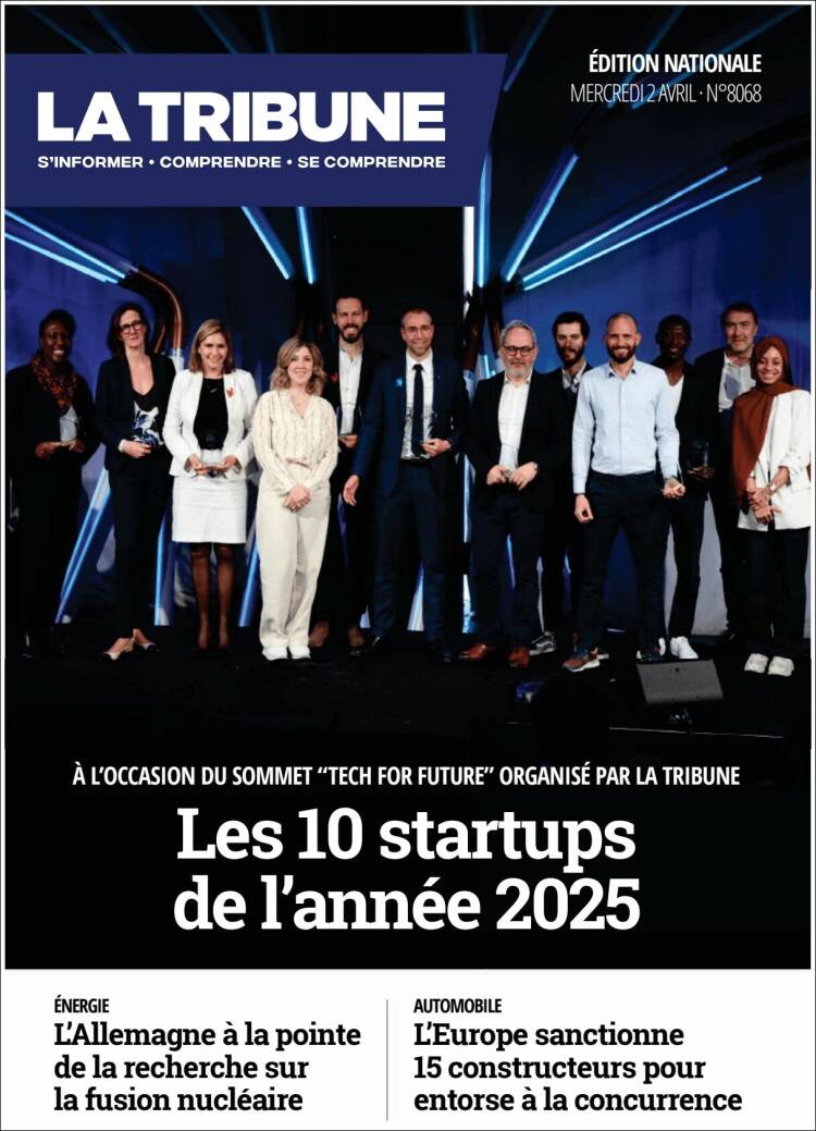 Portada de La Tribune (Francia)