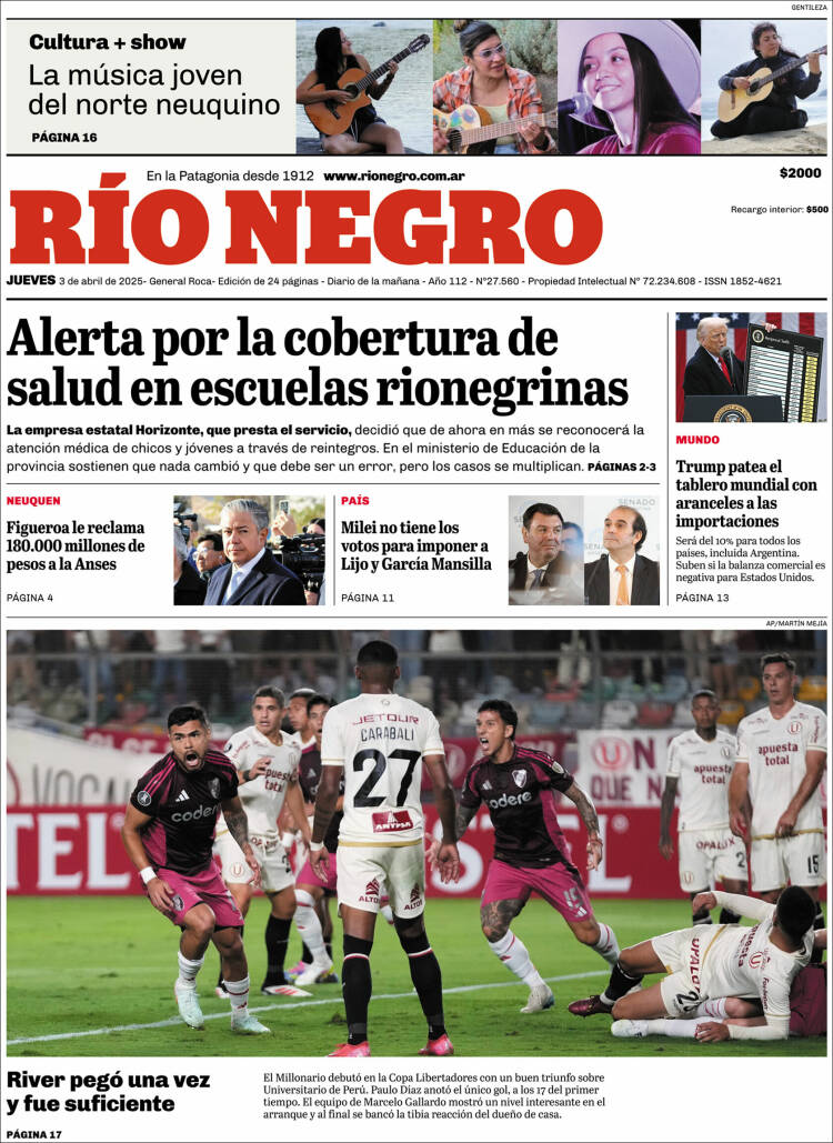 Portada de Rio Negro (Argentina)