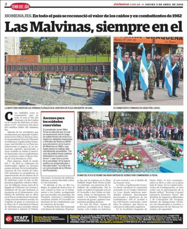 Portada de La Voz del Chaco (Argentina)