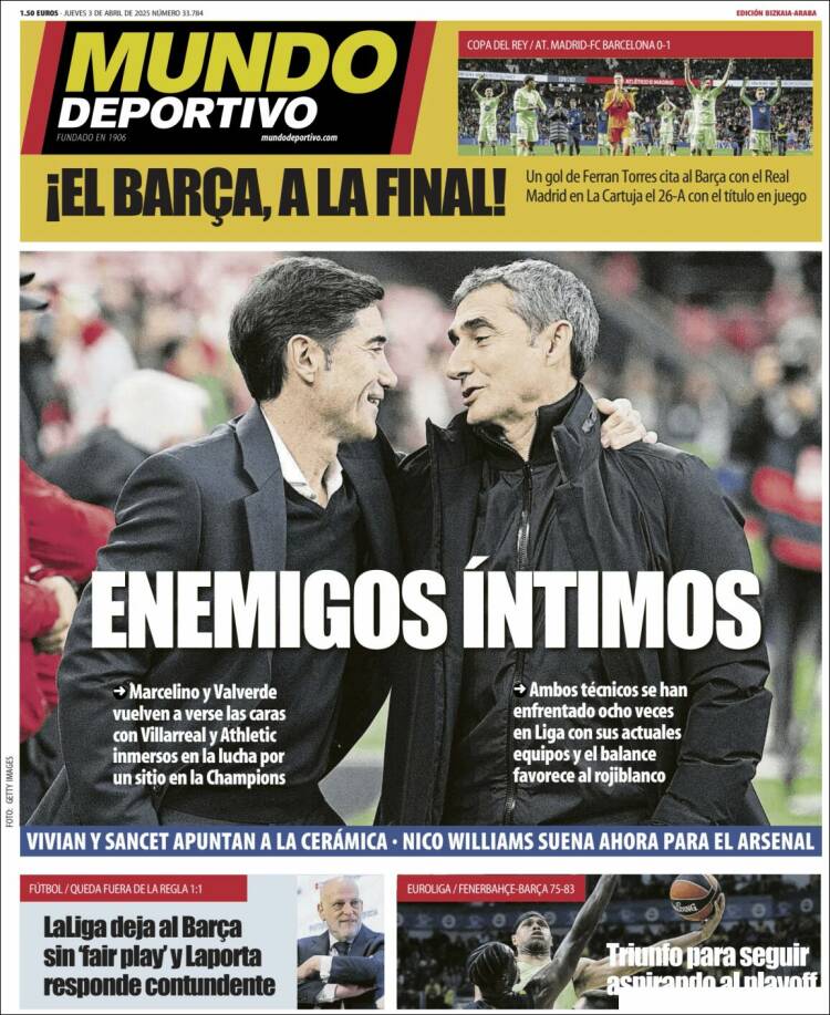 Portada de Mundo Deportivo Bizkaia (España)