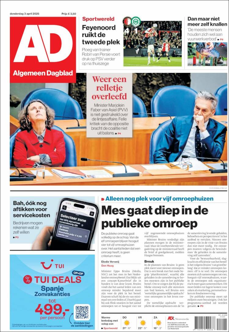 Portada de AD (Países Bajos)