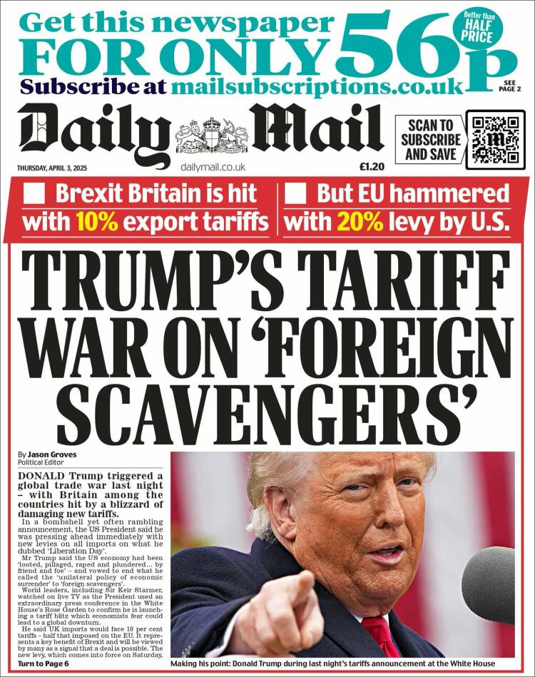 Portada de Daily Mail (United Kingdom)
