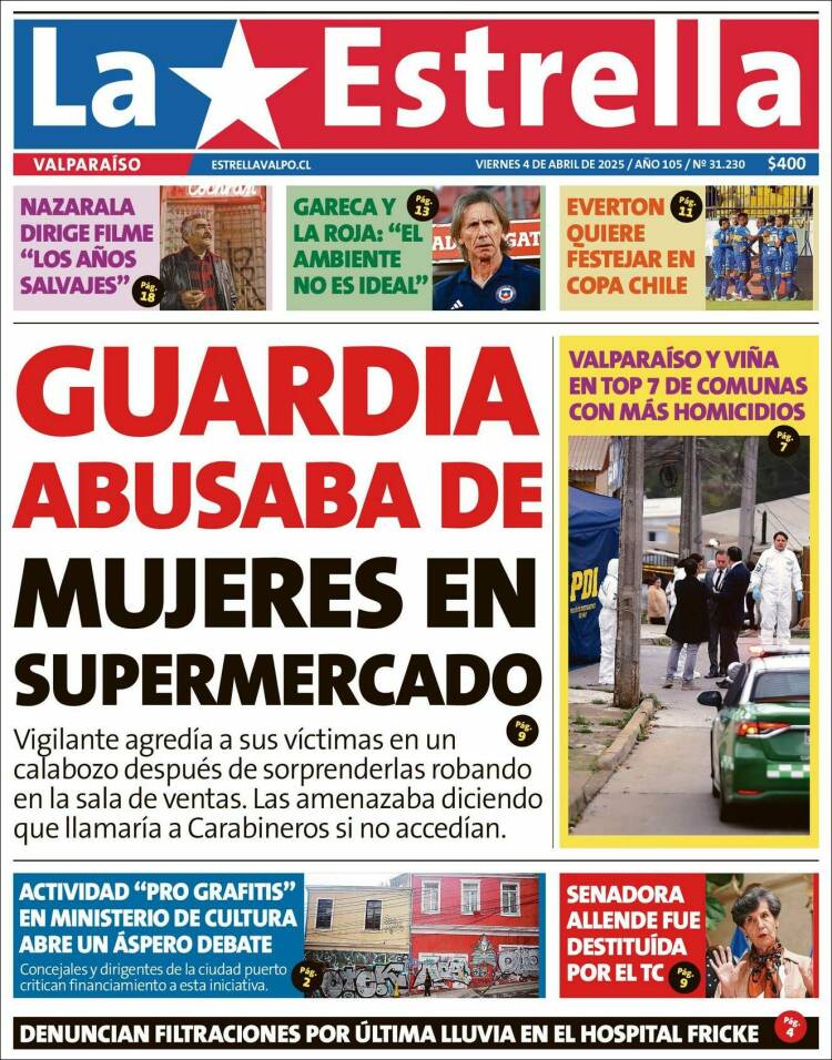 Portada de Estrella de Valparaiso (Chile)