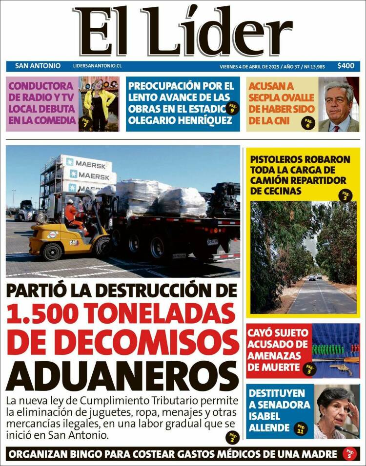 Portada de Lider de San Antonio (Chile)