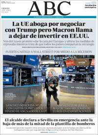 Portada de ABC - Sevilla (España)
