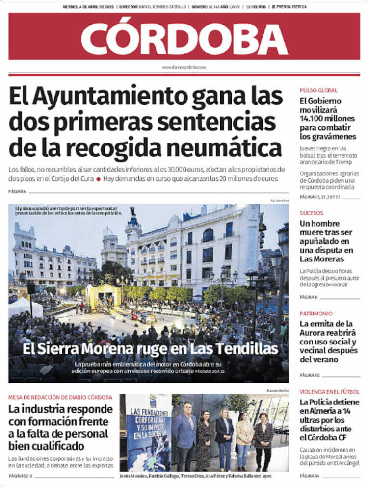 Portada de Diario de Córdoba (España)