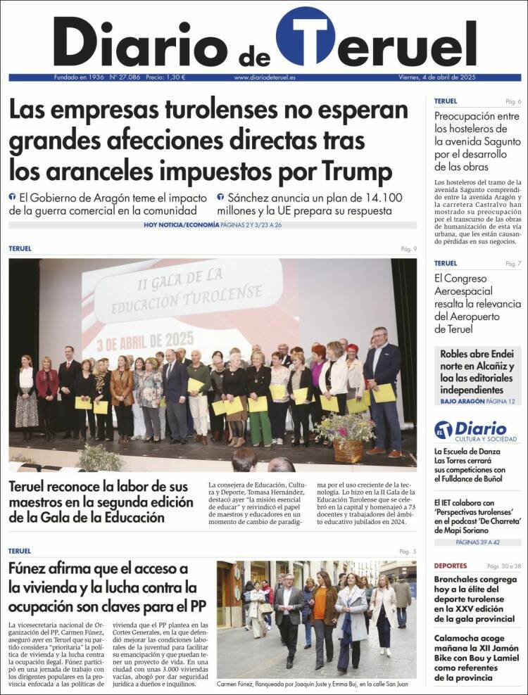 Portada de Diario de Teruel (España)