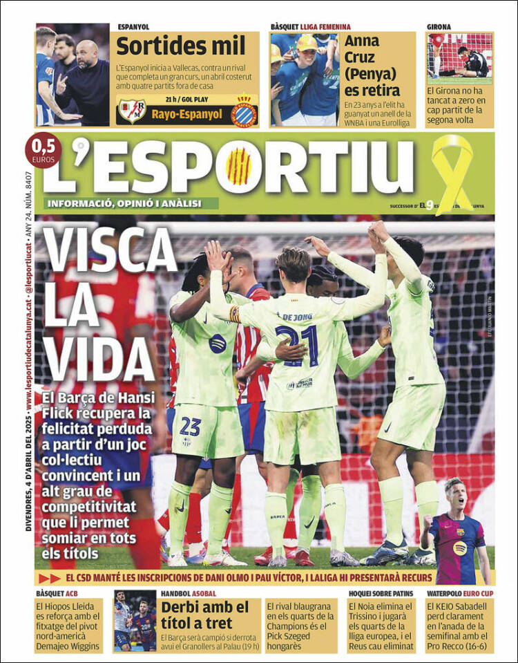 Portada de L'Esportiu (España)