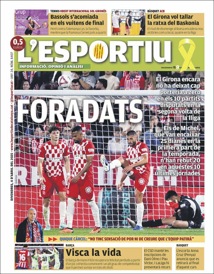 Portada de L'Esportiu : Girona (España)