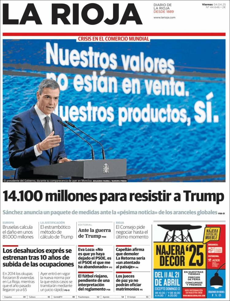 Portada de La Rioja (España)