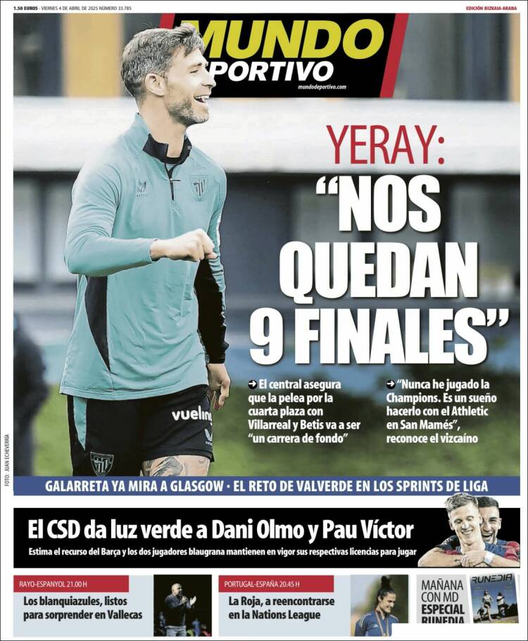 Portada de Mundo Deportivo Bizkaia (España)