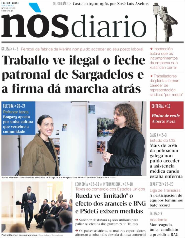 Portada de Nòs Diario (España)