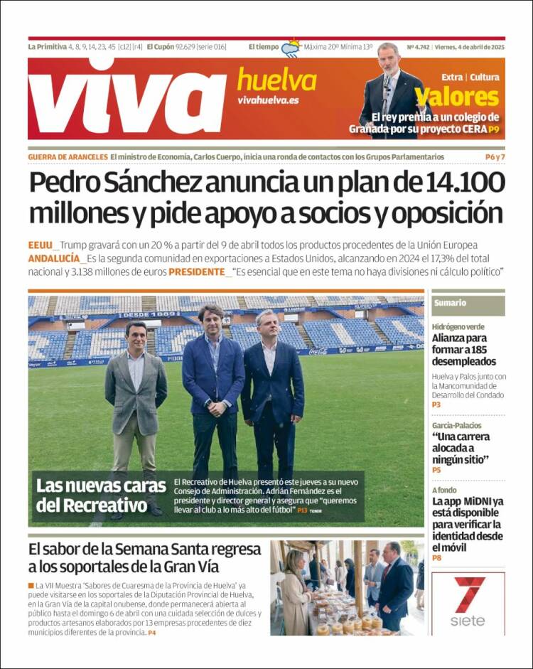 Portada de Viva Huelva (España)
