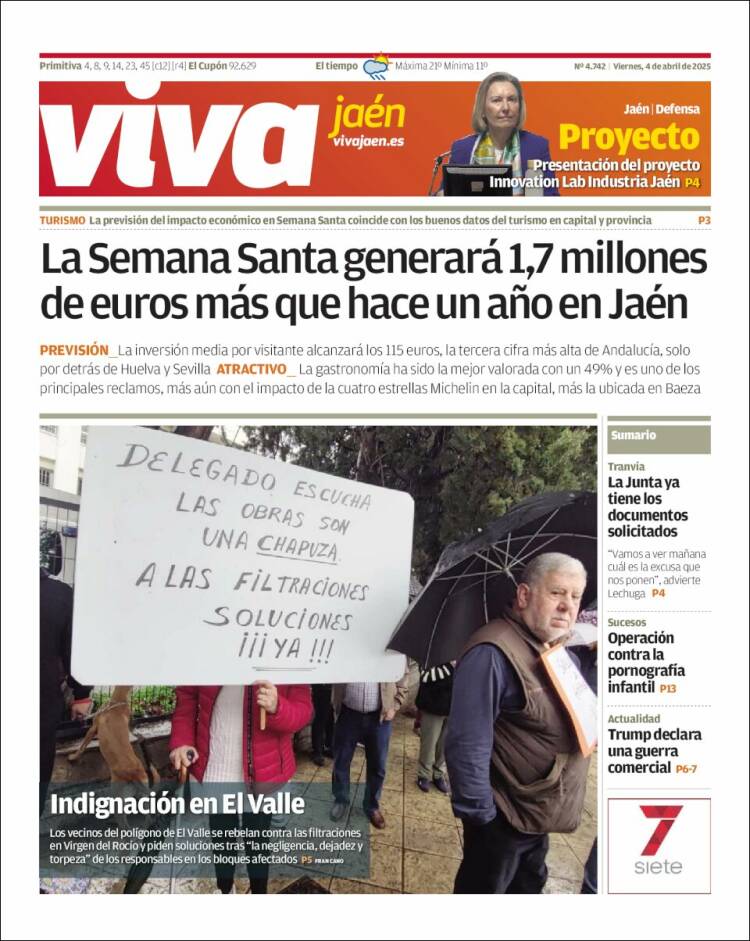 Portada de Viva Jaén (España)
