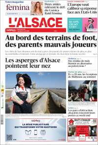 Portada de Journal L'Alsace (France)