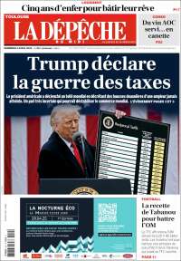 Portada de La Dépêche du Midi (France)