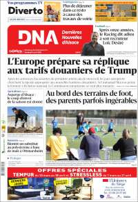 Portada de Les Dernières Nouvelles d'Alsace (France)