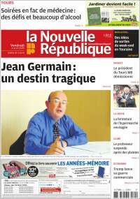 Portada de La Nouvelle Republique (France)