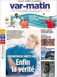 Portada de Var-Matin (France)