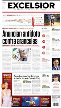 Portada de Excelsior (México)