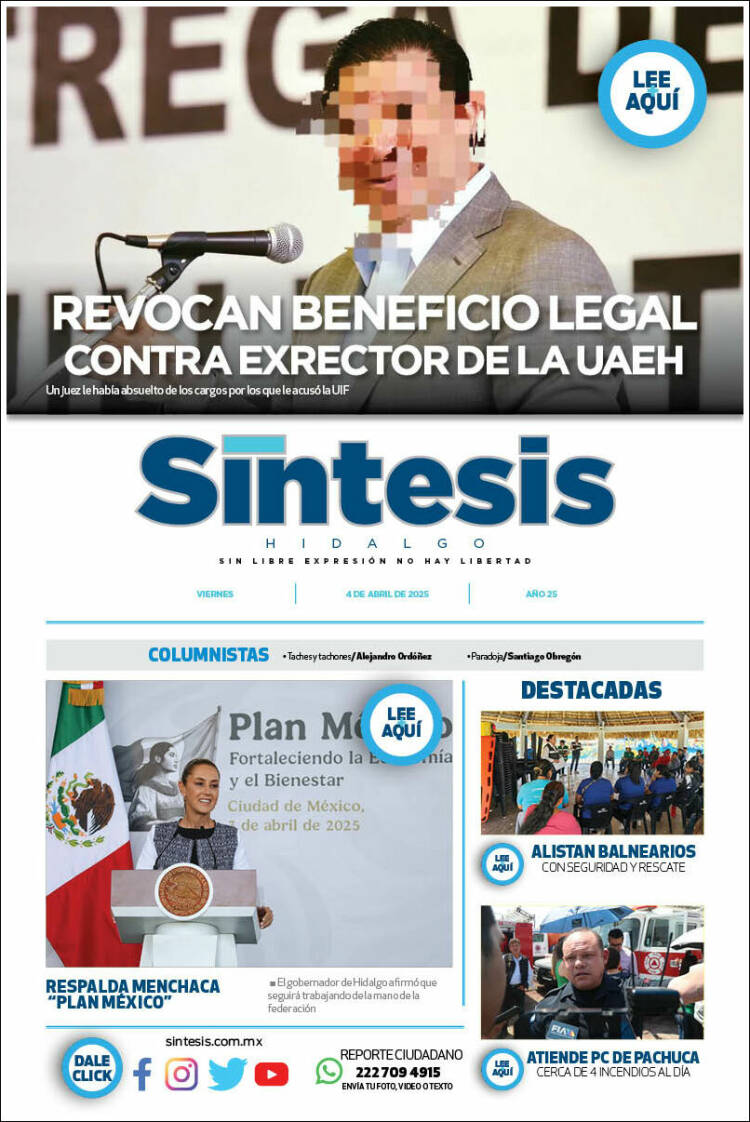Portada de Sistesis - Hidalgo (México)