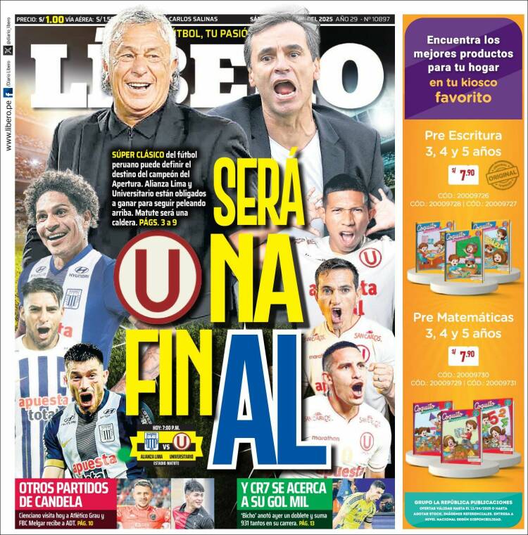 Portada de Líbero (Perú)