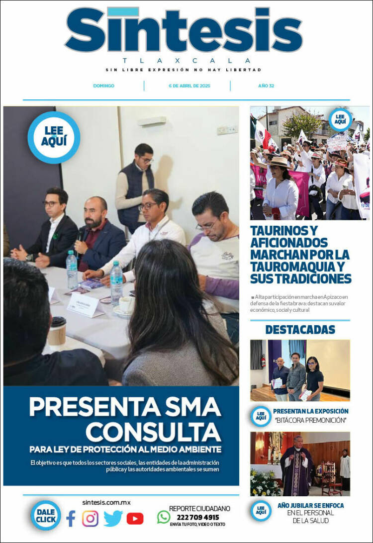 Portada de Síntesis de Tlaxcala (México)