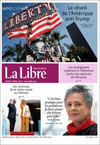 Portada de La Libre.be (Belgique)