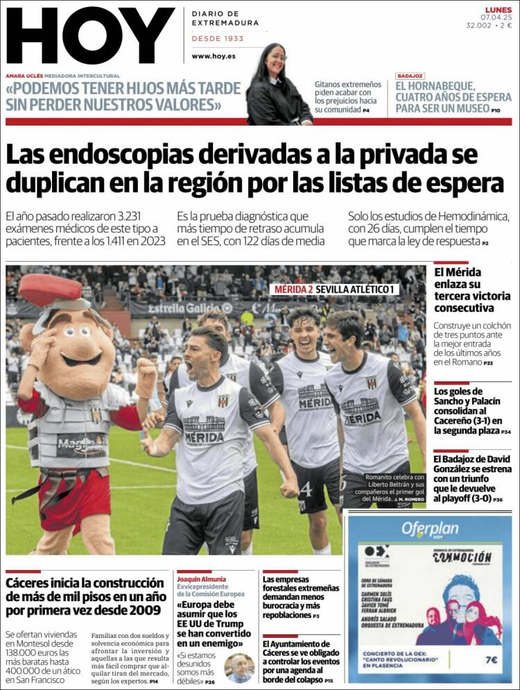 Portada de Hoy - Badajoz (España)