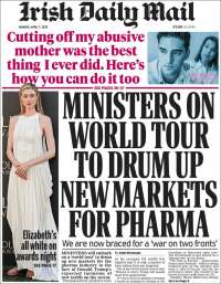 Portada de Irish Daily Mail (Ireland)