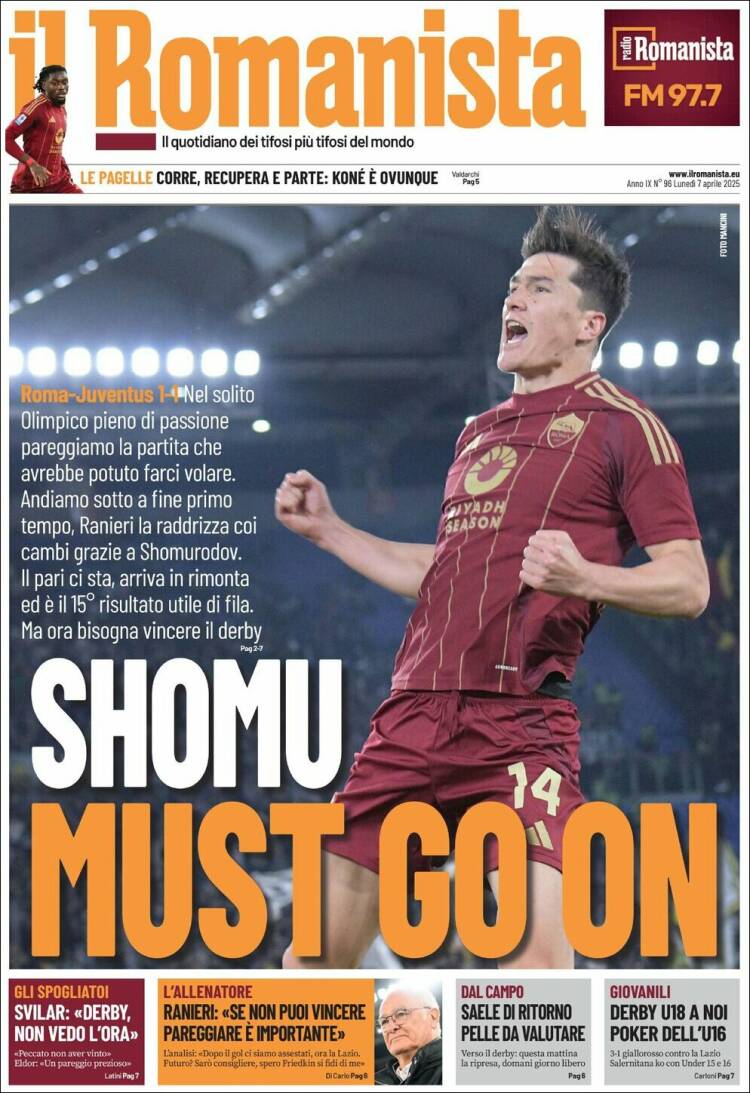 Portada de Romanista (Italia)