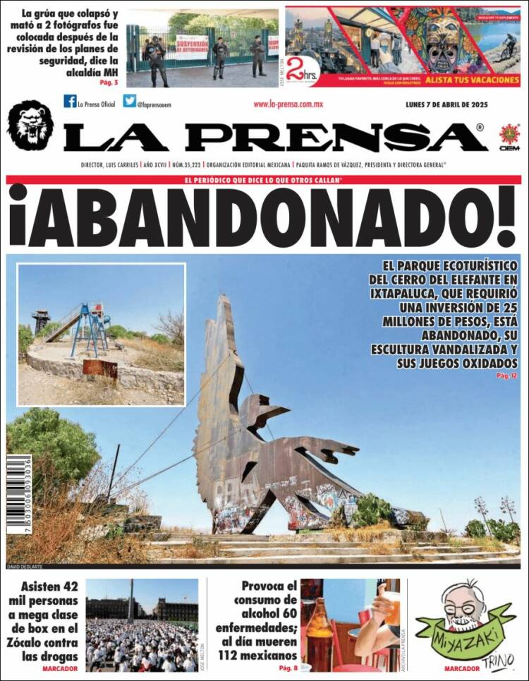 Portada de La Prensa (México)