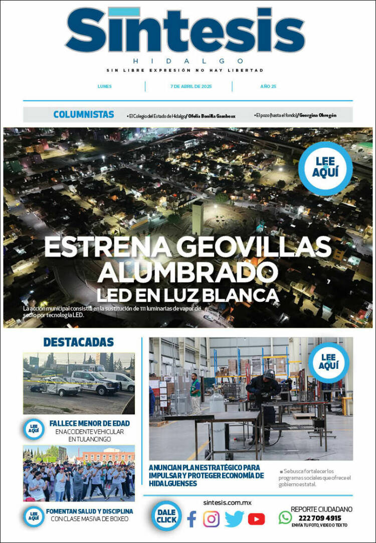 Portada de Sistesis - Hidalgo (México)