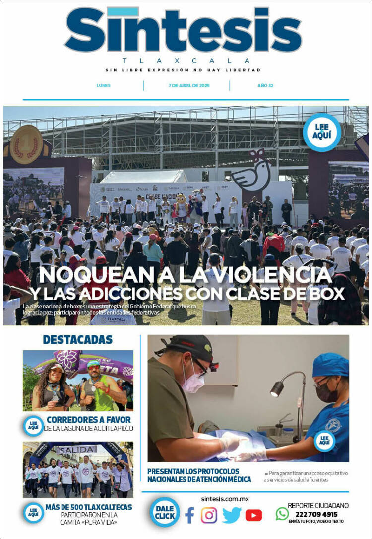 Portada de Síntesis de Tlaxcala (México)