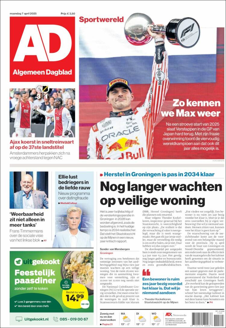 Portada de AD (Netherlands)