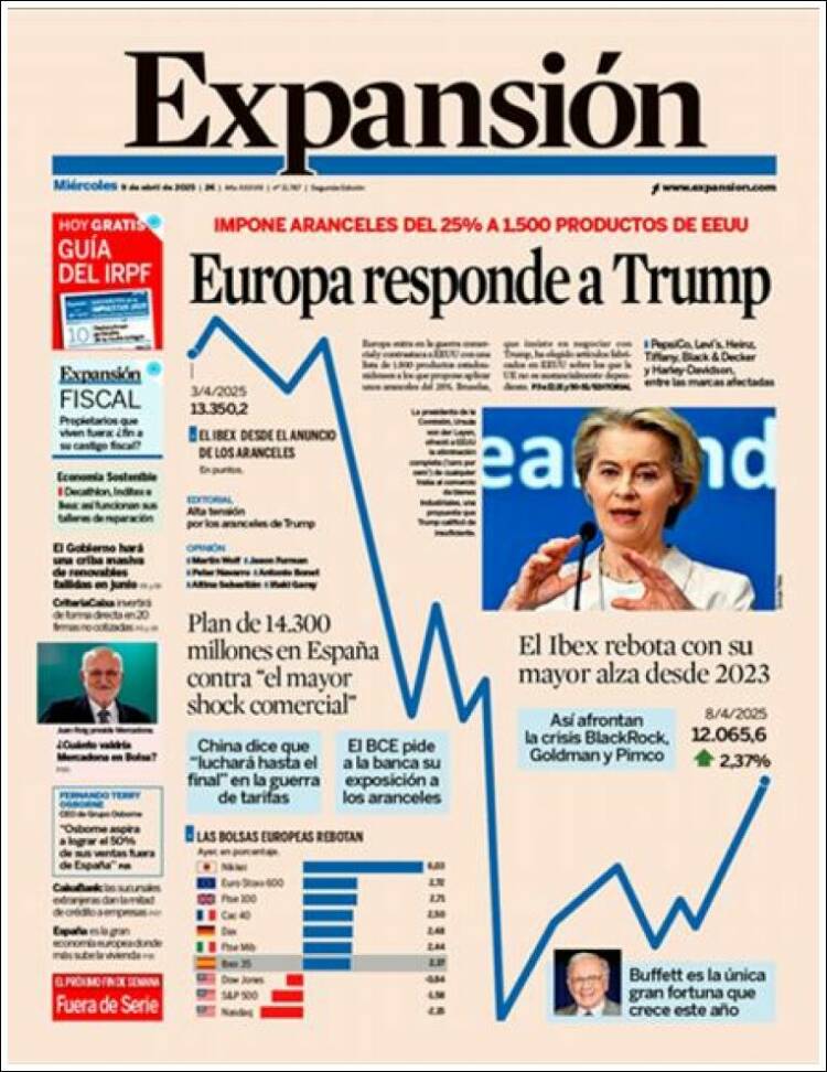 Portada de Expansión (España)