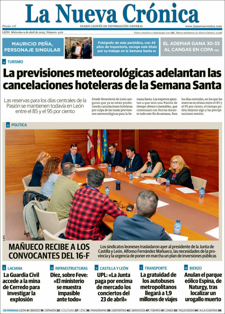 Portada de La Nueva Crónica (España)