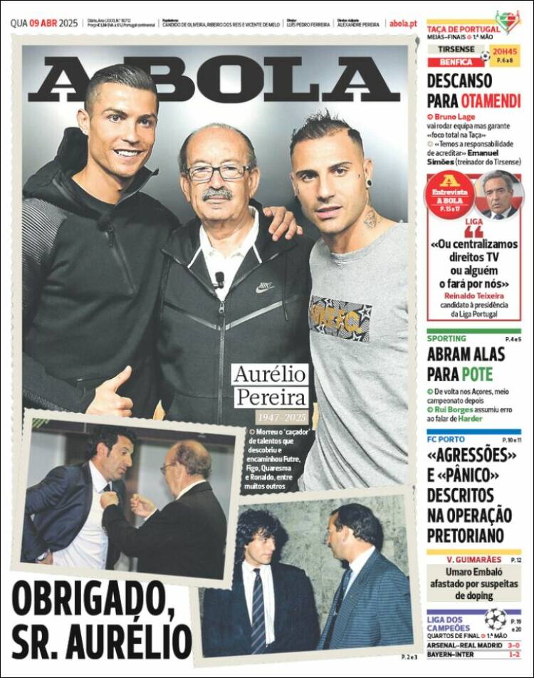 Portada de A Bola (Portugal)