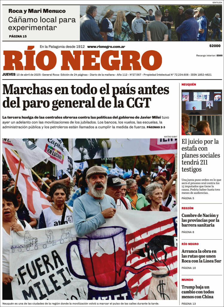 Portada de Rio Negro (Argentina)