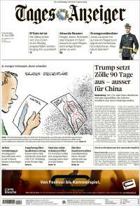 Portada de Tages-Anzeiger (Suiza)