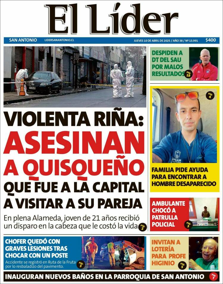Portada de Lider de San Antonio (Chile)