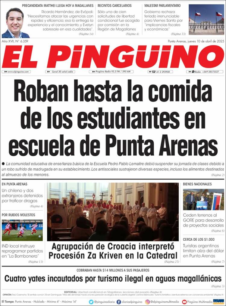 Portada de El Pingüino (Chile)