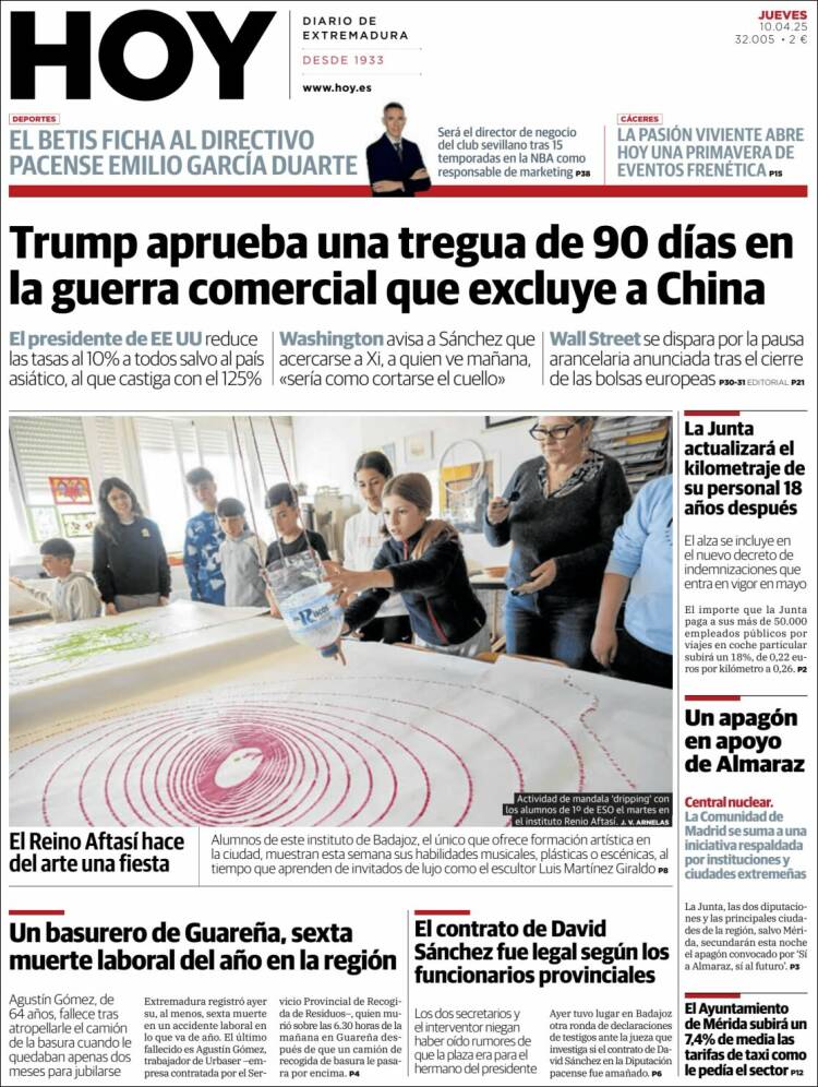 Portada de Hoy - Caceres (España)