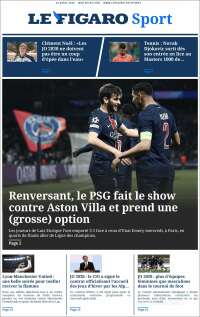 Portada de Le Figaro Sport (Francia)