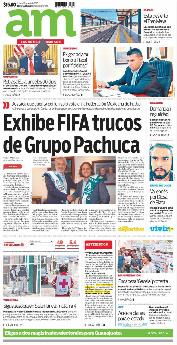 Portada de Al Día A.M. (México)